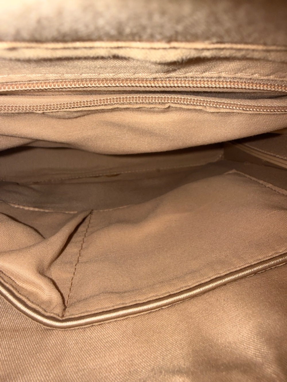 SASSY JONES Metallic Light Gold Backpack - Picture 5 of 11